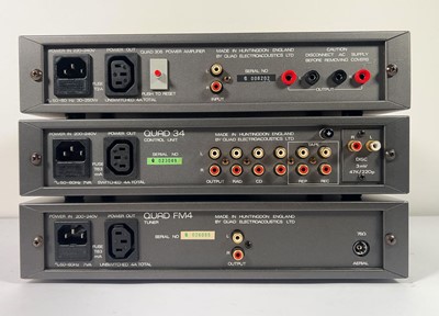 Lot A Quad hi-fi stack consisting of Quad 34...