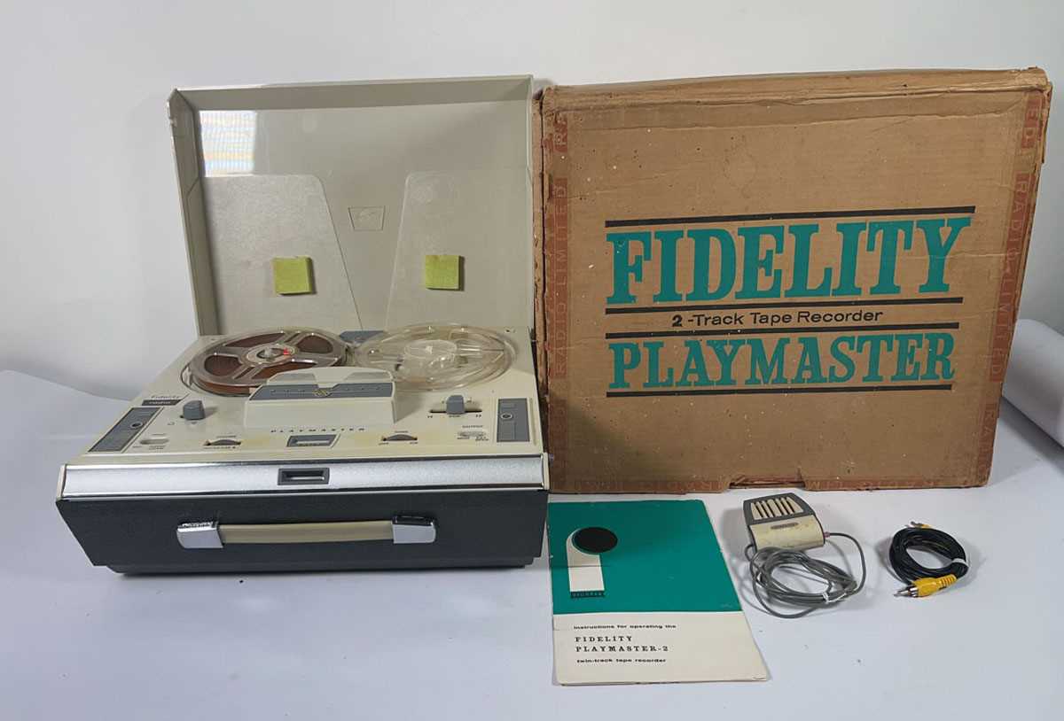 Lot A boxed Fidelity Playmaster-2 two track tape...