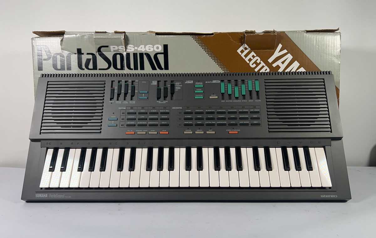 Lot A boxed Yamaha Portasound model PSS-460...