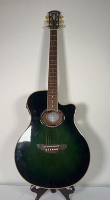 Lot A Yamaha APX-7A electro-acoustic guitar with a...