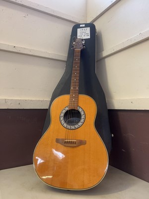 Lot A cased Ovation 1985 Ultra series acoustic...