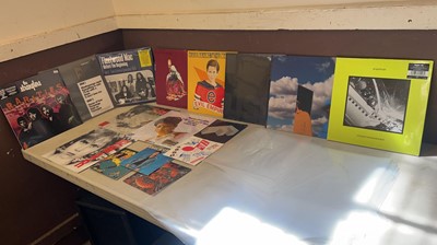 Lot A boxed containing an assortment of vinyl...