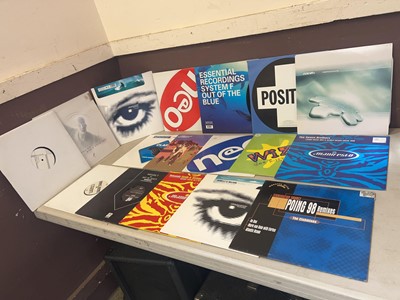 Lot A box containing an assortment of vinyl...