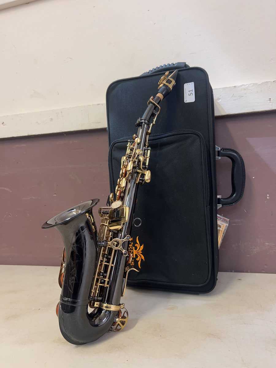 Lot A cased Venus alto saxophone