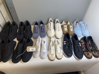 Lot 1345 - 12x Pairs of trainers to include Under Armour,...