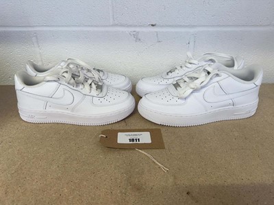 Lot x2 Nike Air Force 1 trainers in white size UK...