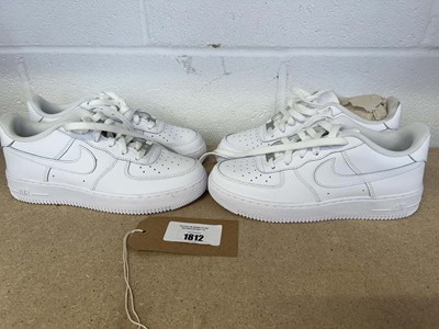 Lot x2 Nike Air Force 1 trainers in white size UK 5.5