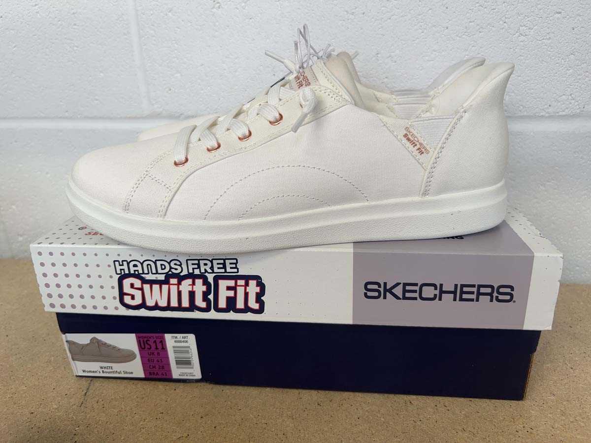 Lot Boxed pair of Skechers hands free swift fit...