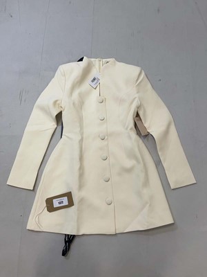 Lot 1372 - Oddmuse long sleeve button down dress in ecru...