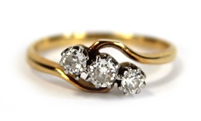 Lot 632 - An 18ct yellow gold and platinum highlighted...