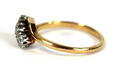 Lot 632 - An 18ct yellow gold and platinum highlighted...