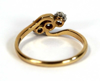 Lot 632 - An 18ct yellow gold and platinum highlighted...