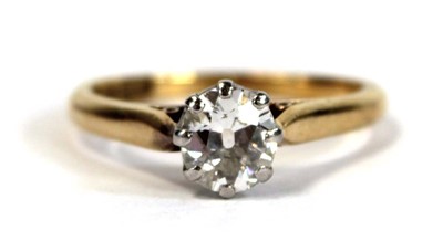Lot 642 - An 18ct yellow gold and platinum highlighted...