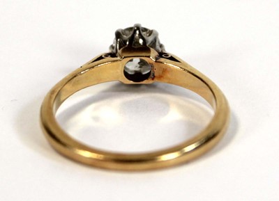Lot 642 - An 18ct yellow gold and platinum highlighted...