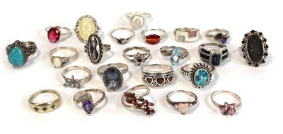 Lot 664 - Twenty-three silver, metalware and base metal...