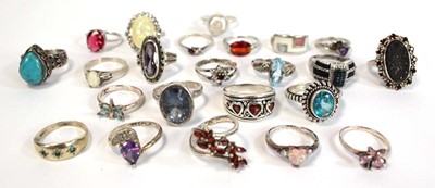 Lot 664 - Twenty-three silver, metalware and base metal...
