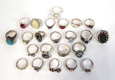 Lot 664 - Twenty-three silver, metalware and base metal...