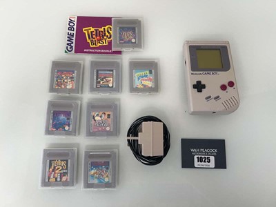 Lot 1025 - Nintendo Gameboy with qty of games, power pack...