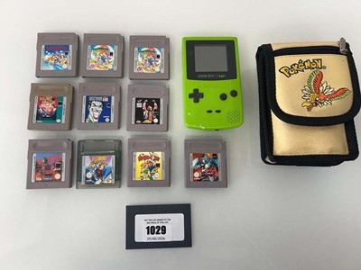 Lot 1029 - Nintendo Gameboy with, with Pokémon carry case,...