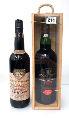 Lot 214 - 2 bottles, 1x Cockburn's 1996 Late Bottled...