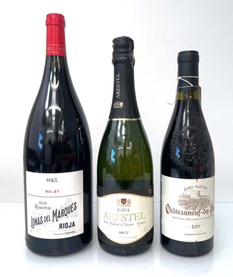 Lot 311 - 3 bottles, 1x Magnum of M&S No.21 Lomas Del...