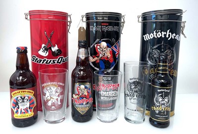 Lot 351 - 3 bottles of Collectable Ales in tins with...