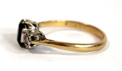 Lot 697 - An 18ct yellow gold and platinum highlighted...