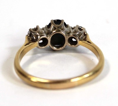 Lot 697 - An 18ct yellow gold and platinum highlighted...