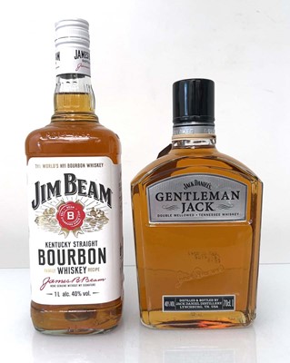 Lot 154 - 2 bottles, 1x Jack Daniels Gentleman Jack...