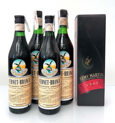 Lot 157 - 5 bottles, 1x Remy Martin VSOP Fine Champagne...