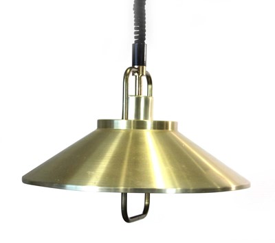 Lot 245 - A 1970's Danish copper coloured pull-down...