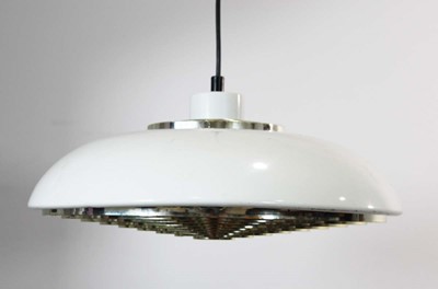 Lot 249 - A 1970/80's Danish white enamelled ceiling...