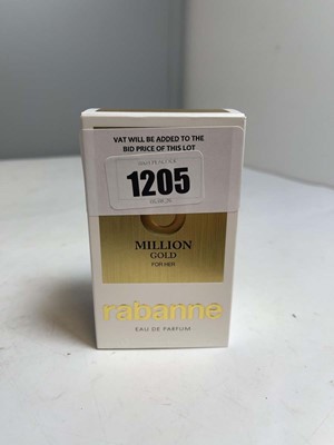 Lot Paco Rabanne million gold for her eau de...
