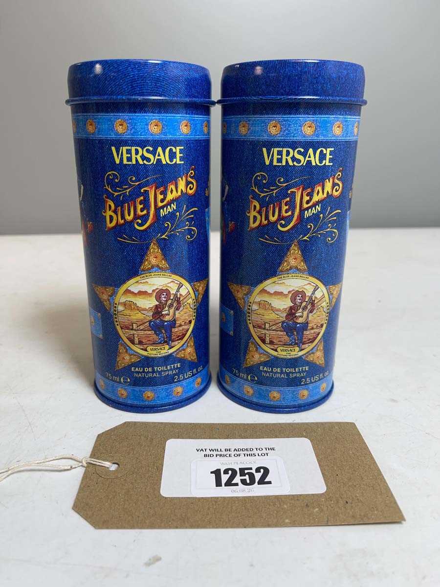 Lot 2x Versace blue jeans man eau de toilette 75ml