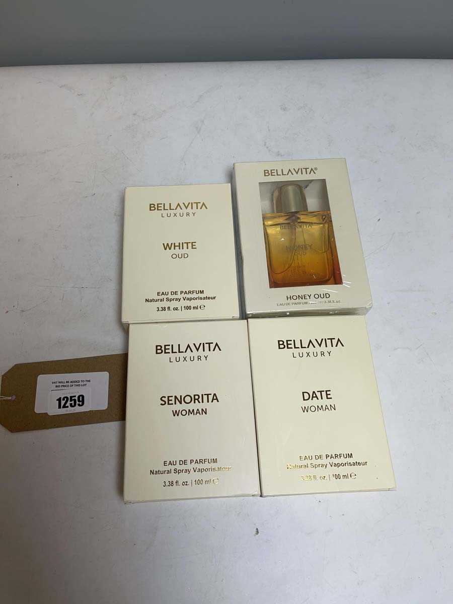 Lot 4x Bellavita Luxury 100ml perfumes to include...