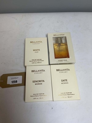 Lot 4x Bellavita Luxury 100ml perfumes to include...