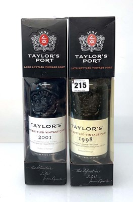Lot 215 - 2 bottles of Taylor Fladgate Late Bottled...