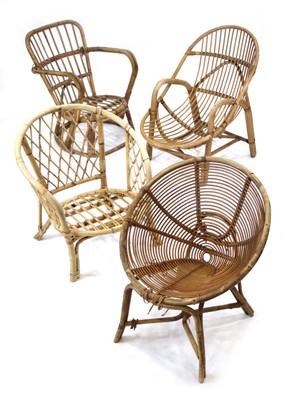 Lot 149 - A group of four various 1950/60's bamboo...