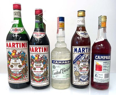 Lot 226 - 8 bottles & miniatures, 2x Campari Aperitif...
