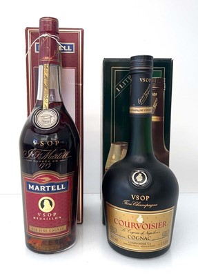 Lot 170 - 2 bottles of VSOP Fine Champagne Cognac with...