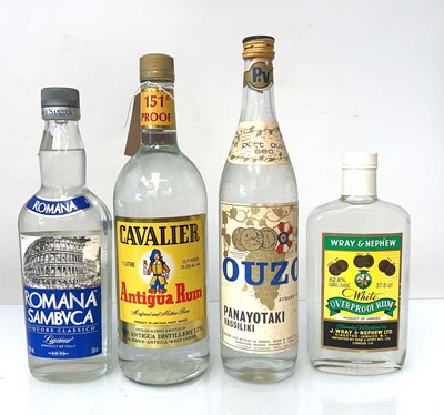 Lot 172 - 4 bottles, 1x Cavalier Antigua Rum 151 proof...