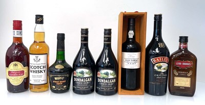 Lot 227 - A mixed lot of 8 bottles, 1x M&S Fine old...