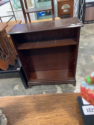 Lot 1720 - Stag open fronted bookcase