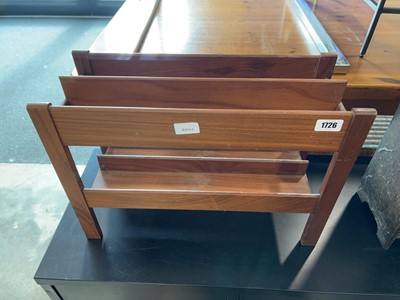 Lot 1726 - Mid Century teak magazine rack