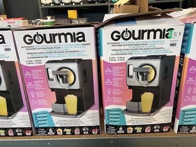 Lot 1002 - 2 boxed Gourmia automatic soft serve ice cream...