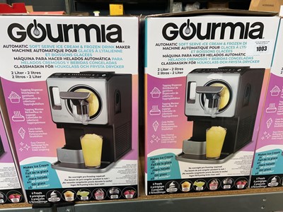 Lot 1003 - 2 boxed Gourmia automatic soft serve ice cream...
