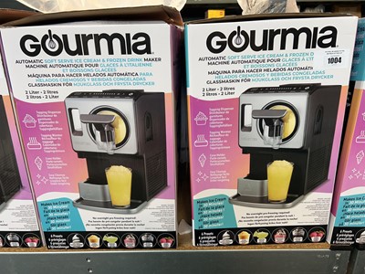 Lot 1004 - 2 boxed Gourmia automatic soft serve ice cream...