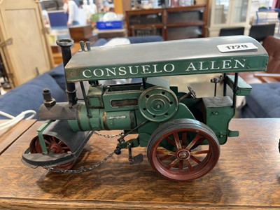 Lot 1729 - Steam engine ornament and further motorcycle...