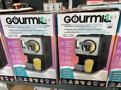 Lot 1007 - 2 boxed Gourmia automatic soft serve ice cream...