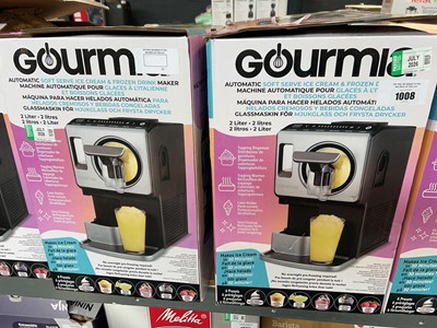 Lot 1008 - 2 boxed Gourmia automatic soft serve ice cream...
